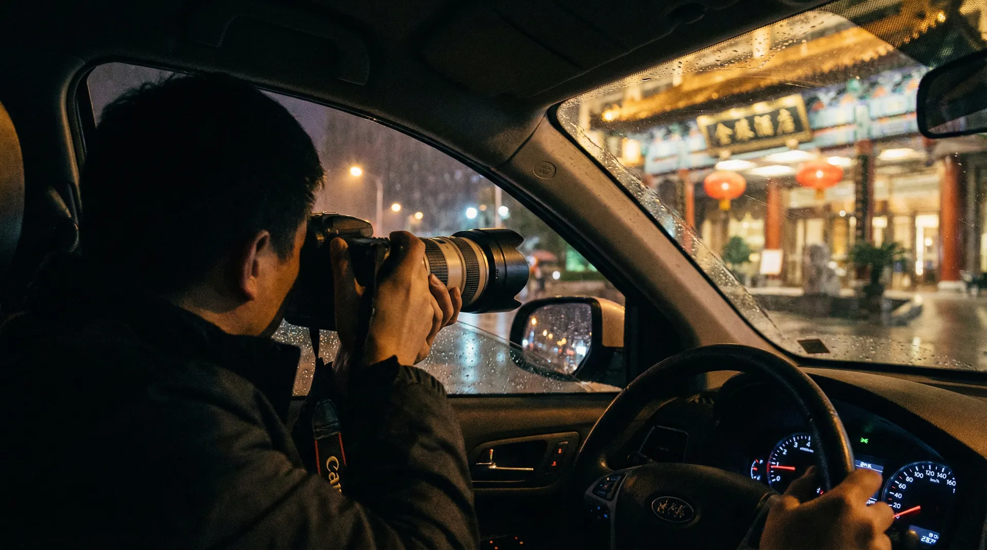 吃瓜黑料 - 记者雨夜跟踪拍摄